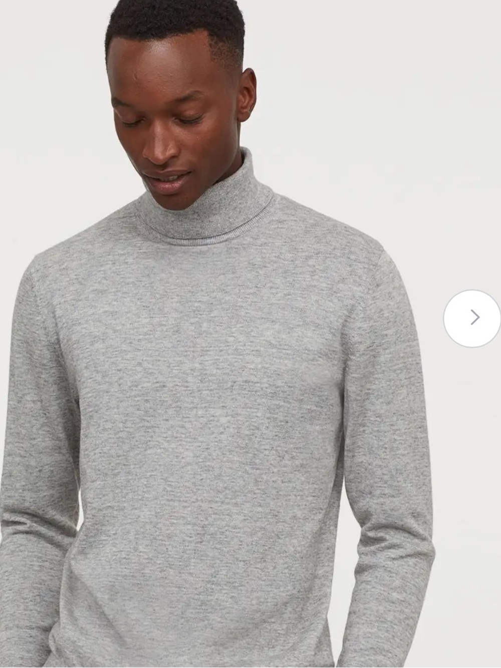 H&M Gray Men's Turtleneck Sweater. Size S. NWT.